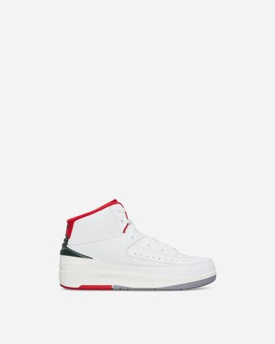 Nike Air Jordan 2 Retro (ps) Sneakers White / Fire Red / Fir / Sail