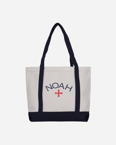 Noah Core Logo Tote Bag Natural - White