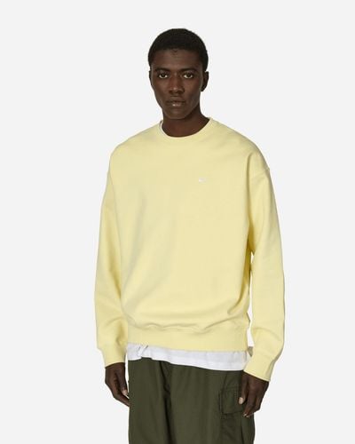 Nike Solo Swoosh Crewneck Sweatshirt Alabaster - Yellow