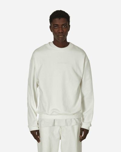 Kapital Eco Knit Crewneck Sweatshirt (profile Rainbowy Patch) - White