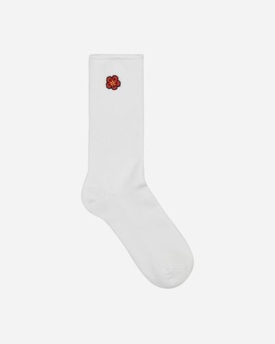 KENZO Boke Flower Crest Socks - White