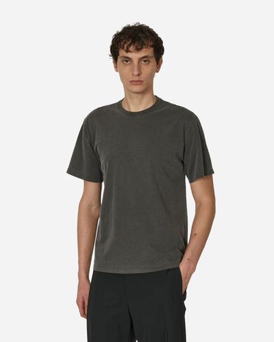 Amomento Garment Dyed T-Shirt Charcoal - Black