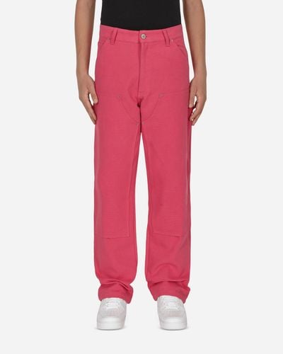 Sky High Farm Canvas Workwear Pants - Pink