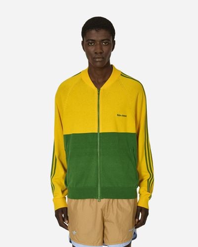 adidas Wales Bonner New Knit Track Top Bold Gold / Crew Green - Yellow