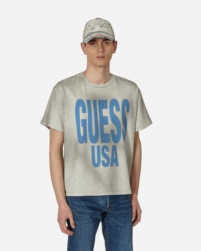 Guess USA Aged Graphic T-shirt - Blue