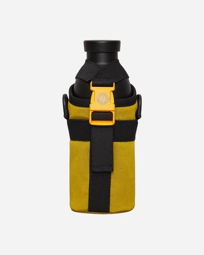 Stone Island Stainless Steel Bottle With Bag Yellow - Multicolour