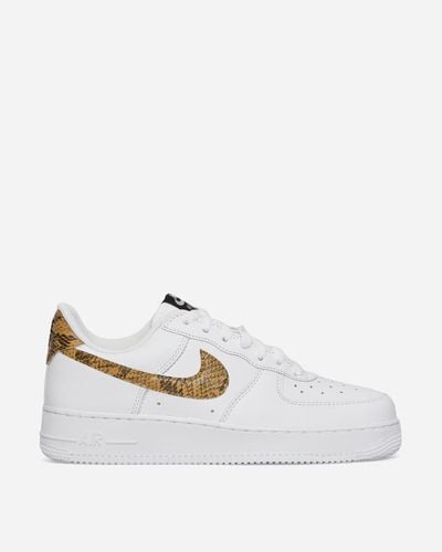 Nike Air Force 1 Low Sneakers Ivory Snake - White