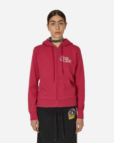Hysteric Glamour Temptation Girl Zip Hoodie - Red