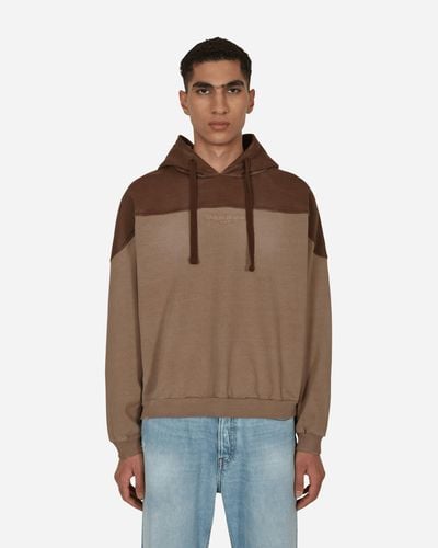 Guess USA Two Tone Hooded Sweatshirt - Brown