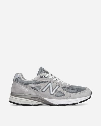 New Balance Made In Usa 990v4 Trainers / Silver - White