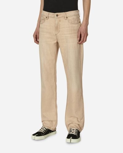 Guess USA Vintage Denim Straight Leg Trousers - Natural