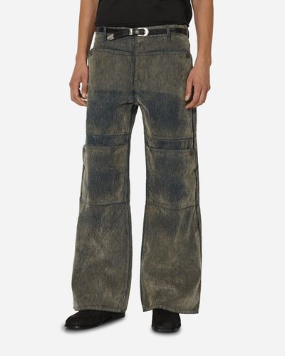Guess USA Coated Denim Utility Trousers Black
