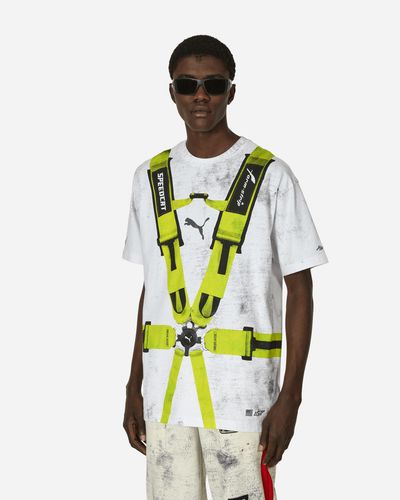 PUMA A$ap Rocky Seatbelt T-shirt White / Lime Pow - Yellow