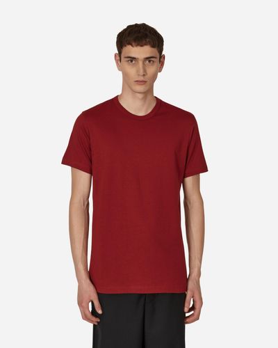 Comme des Garçons T-shirt With Logo At Back - Red