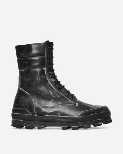 Guess USA Leather Boots Jet Black