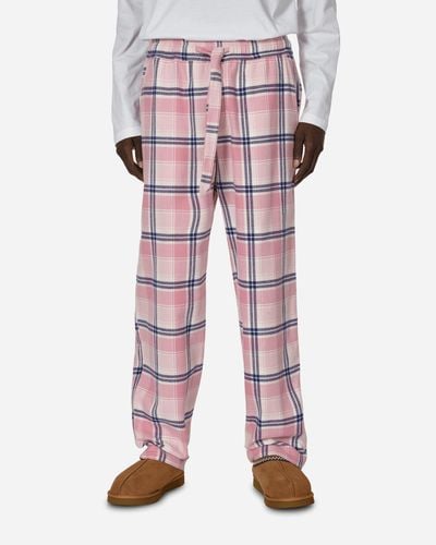 Tekla Flannel Plaid Pijamas Trousers - Red