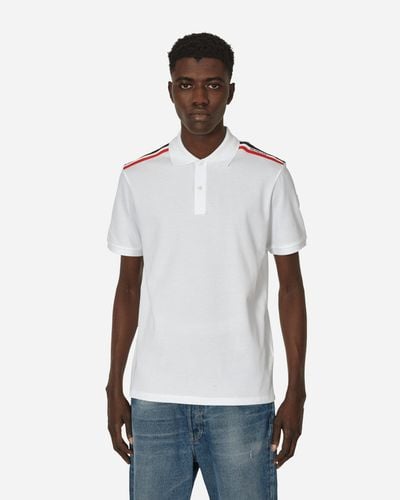 Moncler Striped Polo Shirt - White