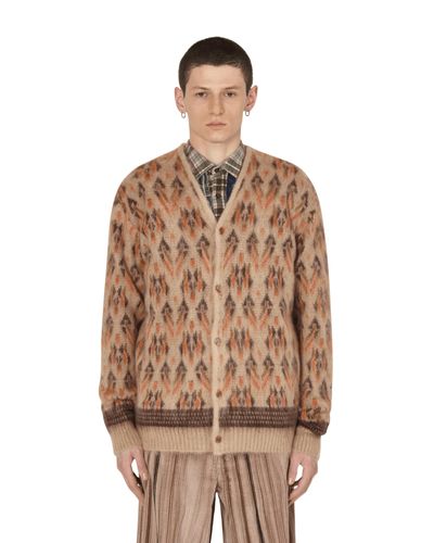 needles mohair cardigan triangle