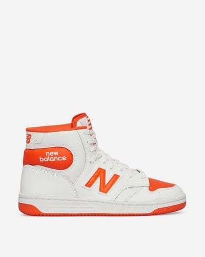 New Balance 480 Hi Sneakers / Orange - Red