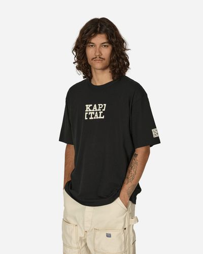 Kapital 20/-jersey Rookie T-shirt (brackets Kap) - Black