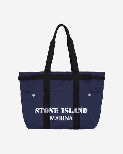 Stone Island Marina Tote Bag Royal - Blue