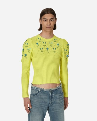 Cormio Diamond Cotton Sweater - Green