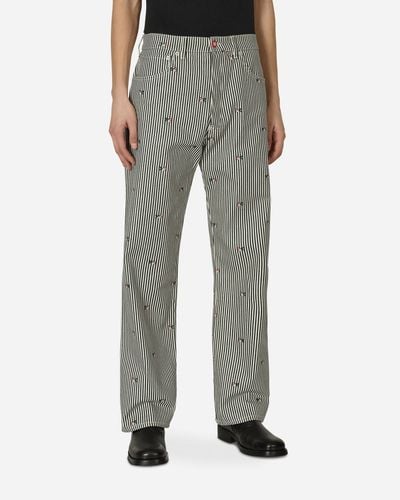 KENZO Suisen Relaxed Fit Jeans - Gray