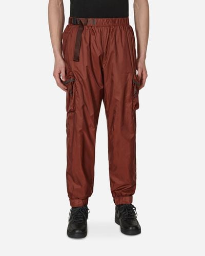 Nike Repel Tech Pack Lined Woven Trousers Brown - Red