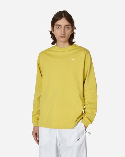 Nike Solo Swoosh Longsleeve T-Shirt - Yellow