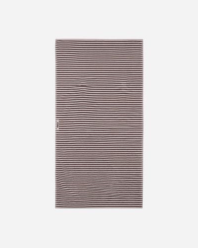 Tekla Striped Bath Towel Kodiak Stripes - Brown