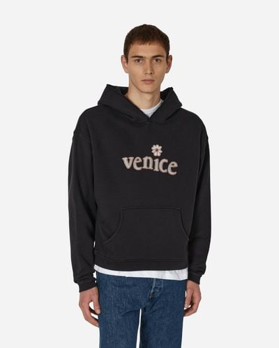 ERL Venice Patch Hooded Sweatshirt - Black