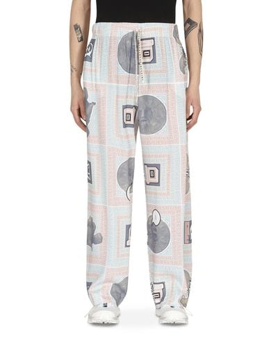 Aries Scarf Print Pijama Pants - Multicolor