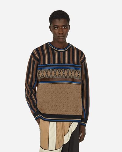 Ahluwalia Kuti Knitted Crewneck Sweater - Gray