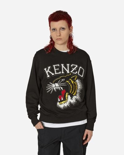 KENZO Tiger Varsity Jungle Crewneck Sweatshirt - Black