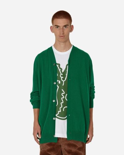 Comme des Garçons Oversized Knit Cardigan - Green
