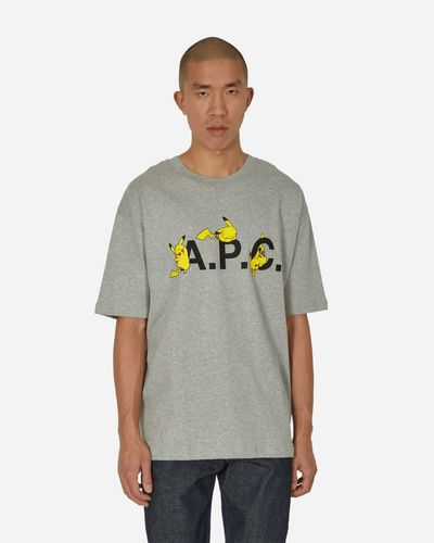 A.P.C. Pokémon Pikachu T-shirt Light - Gray