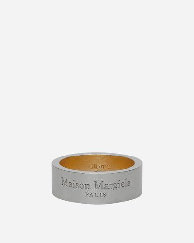 Maison Margiela Logo Ring Silver - White