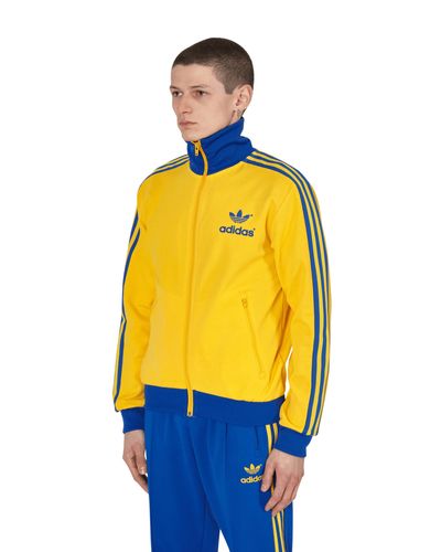 adidas Originals Synthetic 70s Archive Track Top in Yellow for Men - Lyst