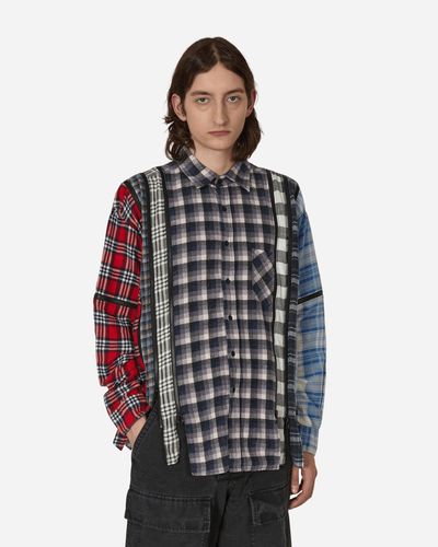 Needles 7 Cuts Zipped Wide Flannel Shirt - Multicolor