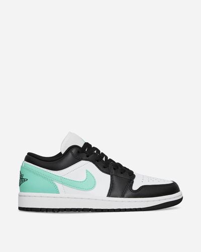 Nike Air Jordan 1 Low Trainers White / Black / Green Glow - Multicolour