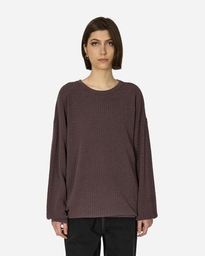 Our Legacy Popover Roundneck Sweater Mystic Plum - Purple