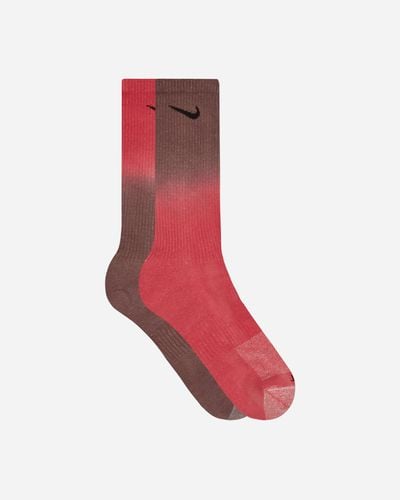 Nike Everyday Plus Cushioned Crew Socks - Red