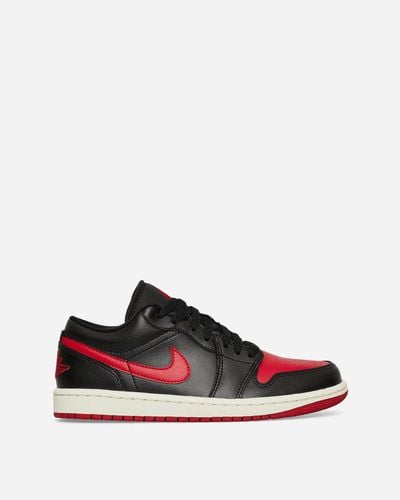 Nike Wmns Air Jordan 1 Low Sneakers Black / Gym Red - White