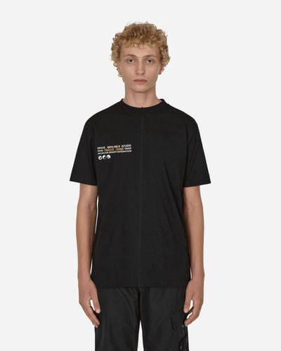 Space Available Upcycled Case Study T-shirt - Black