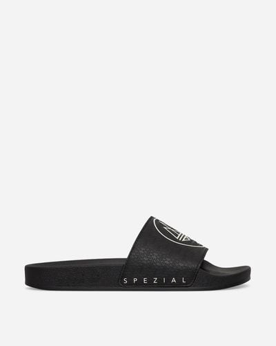 adidas Adilette Spzl Slides Core Black - White