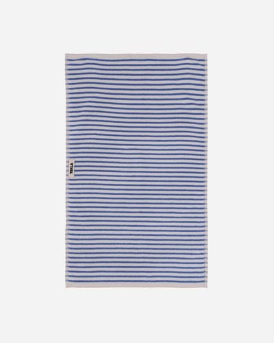 Tekla Striped Hand Towel Coastal Stripes - Blue