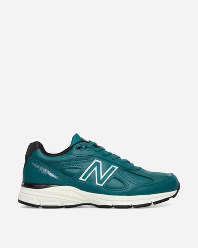 New Balance Made In Usa 990v4 Trainers Teal - Green