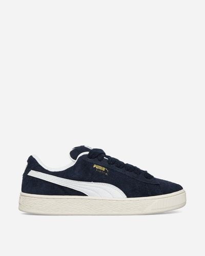 PUMA Suede Xl Hairy Sneakers Ponderosa Pine / Frosted Ivory - Blue