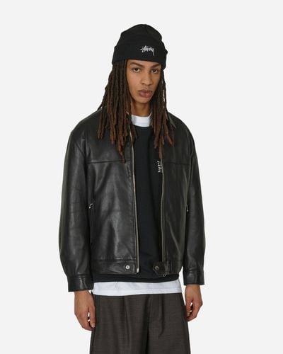 Wacko Maria Single Riders Leather Jacket (type-2) - Black