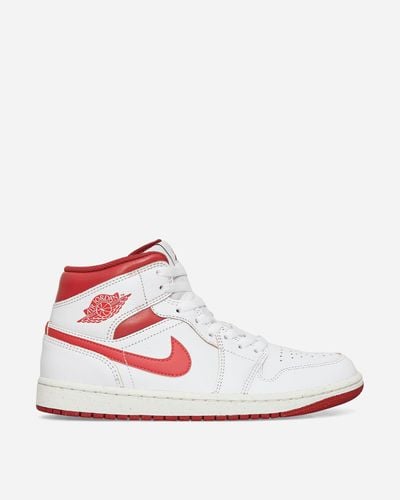 Nike Air Jordan 1 Mid Se Sneakers / Lobster - White
